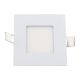 Φωτιστικό οροφής τετράγωνο panel Led χωνευτό 3watt Ψυχρό λευκό