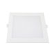 Led Backlit Χωνευτό Τετράγωνο Πάνελ 12W Ψυχρό Λευκό