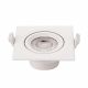 LED COB Downlight Τετράγωνο Περιστρεφόμενο 7W Φυσικό Λευκό