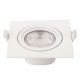 LED COB Downlight Τετράγωνο Περιστρεφόμενο 10W Θερμό Λευκό