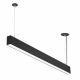 LED Linear Κρεμαστό Φωτιστικόs Linkable UGR<19 50W Μάυρο Φυσικό Λευκό