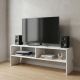 Έπιπλο τηλεόρασης Beirut Megapap χρώμα λευκό 120x30x40εκ.
