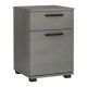Κομοδίνο - Συρταριέρα γραφείου Veto Megapap χρώμα γκρι σκυροδέματος 40x39x57εκ.