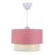 Φωτιστικό οροφής Whitehouse Megapap υφασμάτινο χρώμα ροζ 30x20x55εκ.