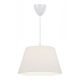 Φωτιστικό οροφής Elanor Megapap υφασμάτινο μονόφωτο χρώμα λευκό 37x21x70εκ.