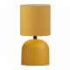 Φωτιστικό επιτραπέζιο Nehora Megapap E27 μεταλλικό - ύφασμα Pvc χρώμα κίτρινο Ø15x30εκ.