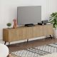 Έπιπλο τηλεόρασης Dune Megapap χρώμα sapphire oak 180x29,6x50εκ.