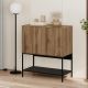 Μπουφές Amira Megapap χρώμα καρυδί Ud - black wood 80x40x90εκ.