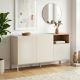 Μπουφές Cailin Megapap χρώμα sandstone - sepet oak 140x41,8x80εκ.