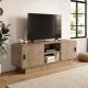 Έπιπλο τηλεόρασης Rovel Megapap χρώμα sepet oak 140,3x39x50εκ.