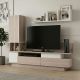 Σύνθεση τηλεόρασης Almeria Megapap χρώμα λευκό - cordoba 149x29,5x117εκ.