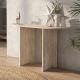 Κονσόλα Cortado Megapap χρώμα travertine 120x35x75εκ.