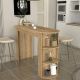 Τραπέζι μπαρ Vigne Megapap χρώμα sepet oak 150x51,6x101,8εκ.