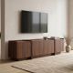 Έπιπλο τηλεόρασης Dorma Megapap χρώμα καρυδί 180x35x46,2εκ.