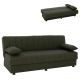 ΚΑΝΑΠΕΣ ΚΡΕΒΑΤΙ ANDRI ΤΡΙΘΕΣΙΟΣ DARK OLIVE HM3239.05 180x72x77 εκ.