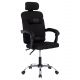 ΚΑΡΕΚΛΑ ΓΡΑΦΕΙΟΥ CRONER HM1196.01 ΜΑΥΡΟ MESH-ΜΕΤΑΛ.ΒΑΣΗ 58x99x120Υεκ.