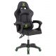 ΠΟΛΥΘΡΟΝΑ GAMING DARREN HM1203.03 ΜΑΥΡΟ-ΠΡΑΣΙΝΟ PVC 58.5x100x120Υεκ.