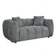 ΚΑΝΑΠΕΣ 2-ΘΕΣΙΟΣ LYKKE HM3324.01 ΓΚΡΙ ΥΦΑΣΜΑ 172x89x70Υεκ.