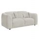 ΚΑΝΑΠΕΣ 2-ΘΕΣΙΟΣ JUNOA HM3334.02 ΕΚΡΟΥ ΥΦΑΣΜΑ 172x89x74Υεκ