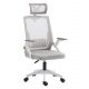 ΚΑΡΕΚΛΑ ΓΡΑΦΕΙΟΥ MATRON HM1226.02 ΛΕΥΚΟ PP--ΑΝΟΙΧΤΟ ΓΚΡΙ MESH 47x47x128Υεκ