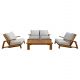 ΣΕΤ ΣΑΛΟΝΙ LOUNGE 4ΤΜΧ MIREX HM6521 ΞΥΛΟ ΑΚΑΚΙΑΣ--ΠΟΛΥΕΣΤΕΡΙΚΑ ΜΑΞΙΛΑΡΙΑ ΕΚΡΟΥ