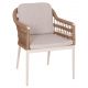 ΠΟΛΥΘΡΟΝΑ BOXER HM6556.02 ΑΛΟΥΜΙΝΙΟ & OLEFIN ΜΠΕΖ-TWIST WICKER 58x60x80Yεκ