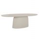 ΤΡΑΠΕΖΙ ΤΡΑΠΕΖΑΡΙΑΣ ΟΒΑΛ BRECCAN HM6578.02 ΜΠΕΖ FIBER CEMENT 160x100x75Υεκ