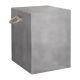 ΣΚΑΜΠΟ ΤΕΤΡΑΓΩΝΟ FIBER CEMENT ΜΕ ΧΕΡΟΥΛΙΑ ZAK HM6581.01 ΣΕ ΓΚΡΙ 36x36x43Υεκ