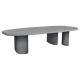 ΤΡΑΠΕΖΙ ΤΡΑΠΕΖΑΡΙΑΣ FIBER CEMENT ΟΒΑΛ GLEN HM6598.01 ΓΚΡΙ 260x95x75Υεκ