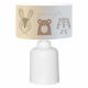 ΠΑΙΔΙΚΟ ΦΩΤΙΣΤΙΚΟ ΕΠΙΤΡΑΠΕΖΙΟ ΥΦΑΣΜΑΤΙΝΟ HM7577.02 ΛΕΥΚΟ ΣΧΕΔΙΟ CUTE ANIMALS Φ24x32