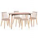 ΣΕΤ ΤΡΑΠΕΖΑΡΙΑΣ 5ΤΜΧ VANESSA HM21181 MDF TOP ΣΕ ΦΥΣΙΚΟ-ΣΚΕΛΕΤΟΣ ΣΕ ΦΥΣΙΚΟ