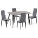 ΣΕΤ ΤΡΑΠΕΖΑΡΙΑΣ 5ΤΜΧ RAVEN HM21224.03 ΚΕΡΑΜΙΚΟ TOP ΓΚΡΙ ΜΑΡΜΑΡΟ--ΒΕΛΟΥΔΟ ΓΚΡΙ