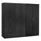 ΝΤΟΥΛΑΠΑ 6ΦΥΛΛΗ BLAKELY HM21235.01 ΜΕΛΑΜΙΝΗ ΧΡΩΜΑ ZEBRANO 201x43x181Υεκ