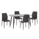 ΣΕΤ ΤΡΑΠΕΖΑΡΙΑΣ 5ΤΜΧ RAVEN HM10743 ΚΕΡΑΜΙΚΟ TOP ΓΚΡΙ ΜΑΡΜΑΡΟ--ΓΚΡΙ ΥΦΑΣΜΑ