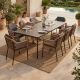 ΣΕΤ ΤΡΑΠΕΖΑΡΙΑΣ 9ΤΜΧ STAD HM10865.01 ΓΚΡΙ ΑΛΟΥΜΙΝΙΟ-SINTERED STONE TOP-OLEFIN