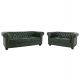 ΣΕΤ ΚΑΝΑΠΕΣ 2ΘΕΣΙΟΣ & 3ΘΕΣΙΟΣ HM10911.08 PU ΔΕΡΜΑ Τ.CHESTERFIELD ΚΥΠΑΡΙΣΣΙ