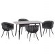 ΣΕΤ ΤΡΑΠΕΖΑΡΙΑΣ 5ΤΜΧ RAVEN HM12116.01 ΚΕΡΑΜΙΚΟ TOP ΓΚΡΙ ΜΑΡΜΑΡΟ--ΓΚΡΙ ΒΕΛΟΥΔΟ