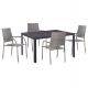 ΣΕΤ ΤΡΑΠΕΖΑΡΙΑΣ ΕΞ.ΧΩΡΟΥ 5ΤΜΧ MORNER HM21008 ΜΕΤΑΛΛΟ & WICKER ΣΕ ΓΚΡΙ