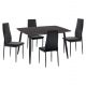 ΣΕΤ ΤΡΑΠΕΖΑΡΙΑΣ 5ΤΜΧ RAVEN HM21224.02 ΚΕΡΑΜΙΚΟ TOP ΜΑΥΡΟ ΜΑΡΜΑΡΟ--ΒΕΛΟΥΔΟ ΜΑΥΡΟ