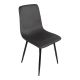 ΣΕΤ 4 TMX Καρέκλα Grato pakoworld ύφασμα μαύρο-πόδι μαύρο μεταλλικό 45.5x53.5x88.5εκ