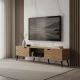 Έπιπλο τηλεόρασης Thelma pakoworld oak μελαμίνης 150x40x41.6εκ