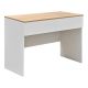 Γραφείο εργασίας Beleton pakoworld με συρτάρια mdf σε oak με λευκή απόχρωση 100x50x75εκ
