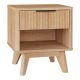 Κομοδίνο Hamea pakoworld mdf σε φυσική απόχρωση 45x39.5x50.2εκ