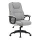 Καρέκλα γραφείου διευθυντή Kamora pakoworld ύφασμα γκρι 66x67x103-111εκ