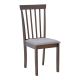 ΣΕΤ 2 TMX Καρέκλα Houston pakoworld rubberwood σε καρυδί απόχρωση 40x49x94εκ
