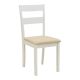 ΣΕΤ 2 TMX Καρέκλα Dallan pakoworld rubberwood λευκό 40x47.5x89εκ