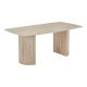 Τραπέζι Loosir pakoworld mdf-sandstone σε όψη τραβερτίνας 180x90x74εκ