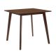 Τραπέζι Benson pakoworld MDF σε καρυδί απόχρωση 80x80x75εκ