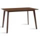 Τραπέζι Benson pakoworld MDF σε καρυδί απόχρωση 120x75x75εκ