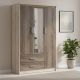 Ντουλάπα ρούχων τρίφυλλη OLYMPUS pakoworld χρώμα castillo-toro 120x57x183εκ